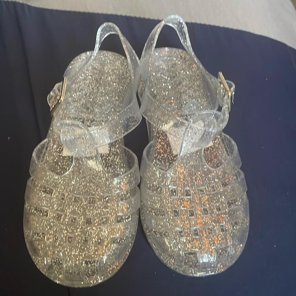 Little girl jelly shoes